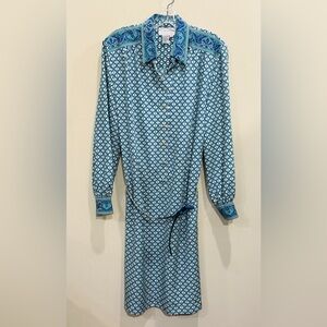 Vintage Schrader Shirt or Shift Dress with 2 Belts
